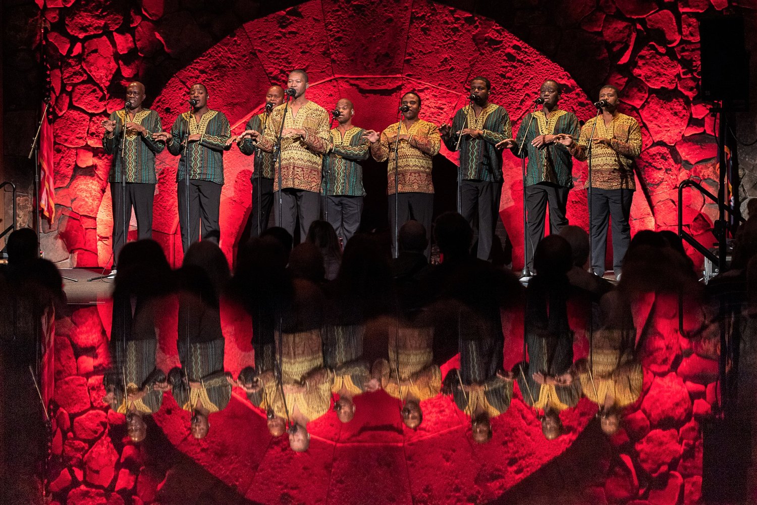 A capella group Ladysmith Black Mambazo performed at Bethel Woods last weekend. Several of the singers are related to original members.